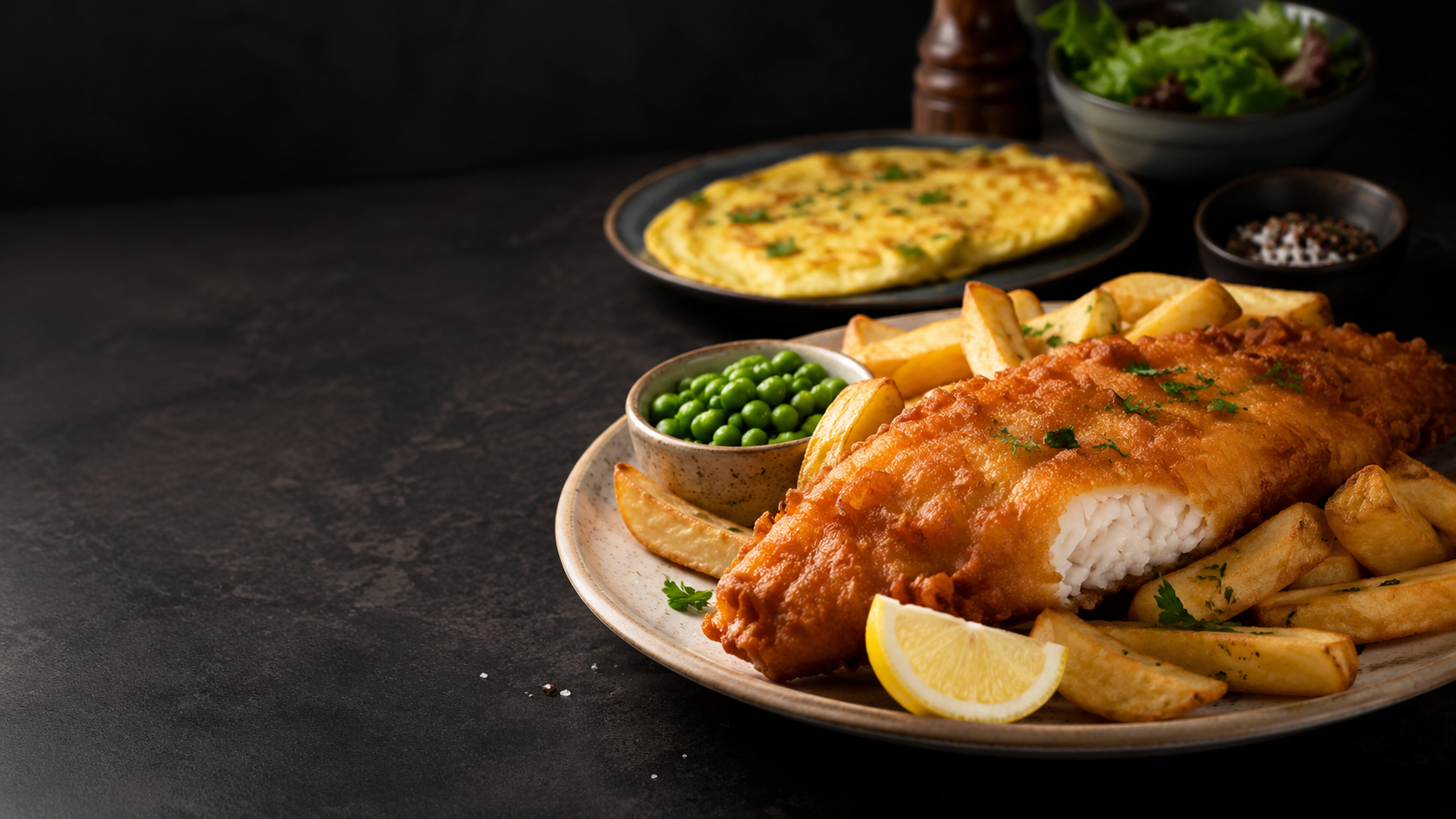 Fish and chips patiekalas LANO Švėkšna meniu